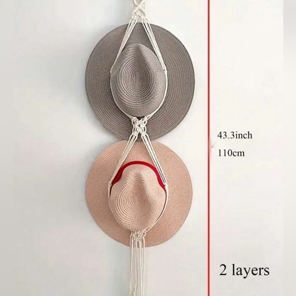 2 tier boho hat organizer